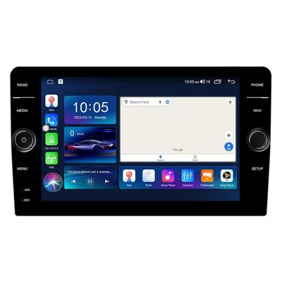 Stéréo de voiture 8 pouces 2din Android 13 avec écran QELD GPS Wifi et caméra