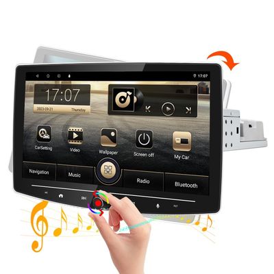 Écran tactile de 10 pouces Android 12 Lecteur MP5 de voiture avec WiFi et Allwinner A100 Solution