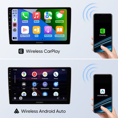 Écran tactile HD de 10 pouces 2DIN Lecteur multimédia radio de voiture avec Bluetooth USB TF FM Caméra