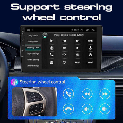 Écran tactile HD de 10 pouces 2DIN Lecteur multimédia radio de voiture avec Bluetooth USB TF FM Caméra