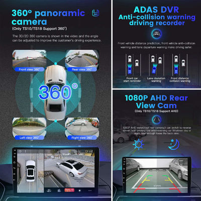 Universal 2 Din QELD/IPS avec écran tactile Lecteur radio Carplay avec fonction écran partagé