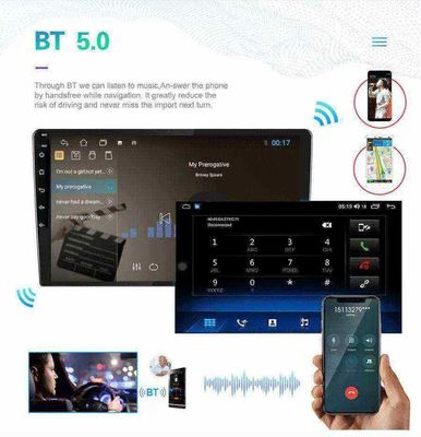 Lecteur multimédia Android pour voiture Uniersal Modèle 2 Din Écran tactile BT MP5 Radio