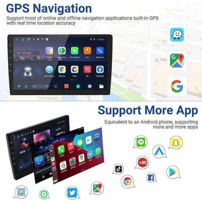 4 cœurs CPU 10,1 pouces 2 Din Écran tactile Navigation GPS Radio de voiture Android pour universel