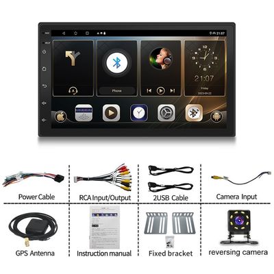 4 cœurs CPU 10,1 pouces 2 Din Écran tactile Navigation GPS Radio de voiture Android pour universel