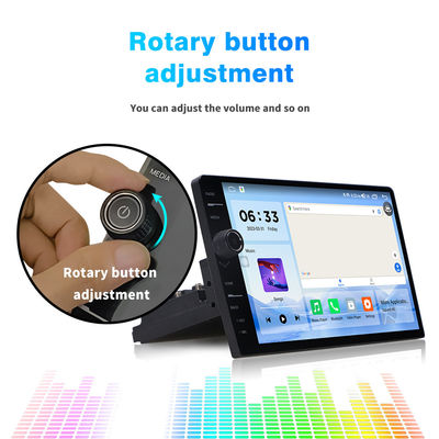 Système audio stéréo de voiture Android 12 pouces avec 8 cœurs 4 64G Moniteur de voiture GPS Carplay DSP