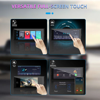 Radio stéréo de voiture universelle 6.86 pouces écran tactile Android Autoradio avec écran partagé