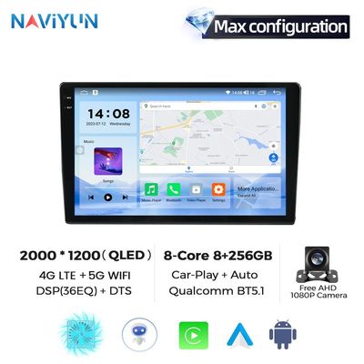 9 pouces de jeu de voiture BT FM écran tactile Lecteur vidéo de voiture universel Double Din Android 2Din