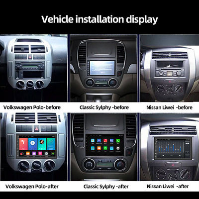 1 lecteur multimédia pour voiture à écran tactile de 16 Go avec CarPlay sans fil intégré et port AUX