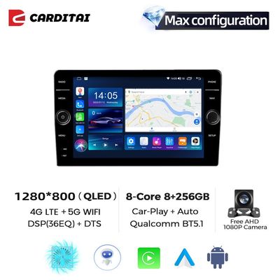 Carplay sans fil / filaire Android Bluetooth automatique FM Mirror Link Stereo de voiture 4 cœurs CPU 9 &quot; Taille de l'écran MP5 Radio