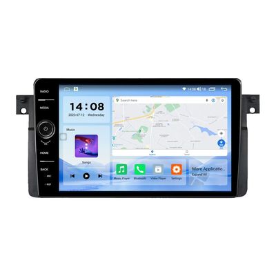 Placement du tableau de bord 8core Android 12.0 Octa Core 1 Din Stéréo audio radio pour voiture pour BMW E39 M5