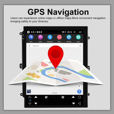 Android 10.1 Navigation GPS 2 32G Radio de voiture 9.7'' 2 DIN avec CarPlay sans fil intégré