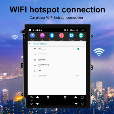Android 10.1 Navigation GPS 2 32G Radio de voiture 9.7'' 2 DIN avec CarPlay sans fil intégré