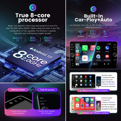 2.5D IPS Voiture Navigation GPS Auto Radio Lecteur multimédia pour 9 pouces Android Radio Voiture