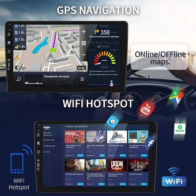 Carditai Android 10 QLED Car Audio 2 32G Unité de tête avec GPS intégré et écran 9/10 pouces
