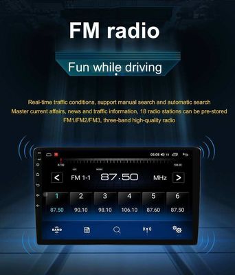 10Écran tactile de 1 pouce 2 radio de voiture Din avec fonction DSP Android OS et navigation BT