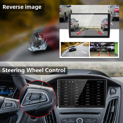 Radio de voiture universelle à écran tactile de 10 pouces avec langage multilingue et conception intégrée de 2 din