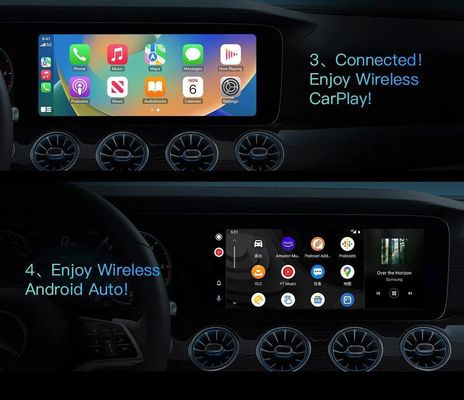 5V±0.2V 1.0A Puissance d'entrée Carplay AI Box 8GB 128GB Box de diffusion sans fil GPS intégré Wifi