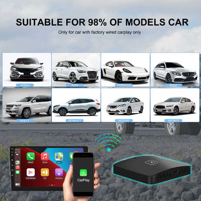 5V±0.2V 1.0A Puissance d'entrée Carplay AI Box 8GB 128GB Box de diffusion sans fil GPS intégré Wifi