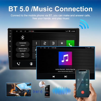 Stéréo audio de voiture universel 2din avec 2G 32G Android 10.0 DSP et écran tournant
