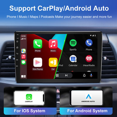 Stéréo audio de voiture universel 2din avec 2G 32G Android 10.0 DSP et écran tournant