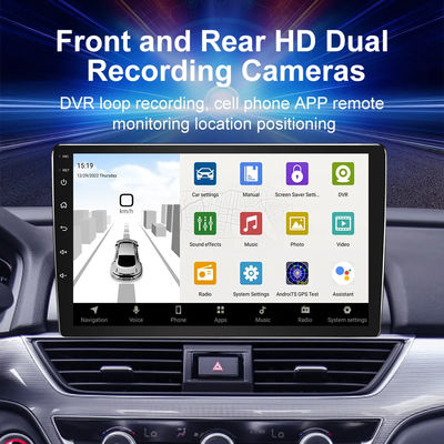 Stéréo audio de voiture universel 2din avec 2G 32G Android 10.0 DSP et écran tournant