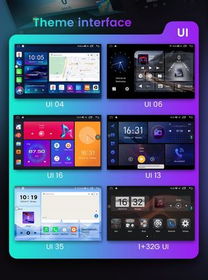 Radio automobile universelle avec vue 360 et 256 Go Qcta Core 1,8 GHz intégré 4G WiFi 5G Carplay