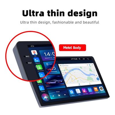 9 pouces radio universelle de voiture Android12 panneau d'affichage de voiture 5G Wi-Fi Lecteur de DVD de voiture Navigation GPS