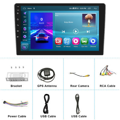 Universal Car 2 Din Android12 Carplay GPS TS7 Lecteur avec prise en charge de plusieurs langues