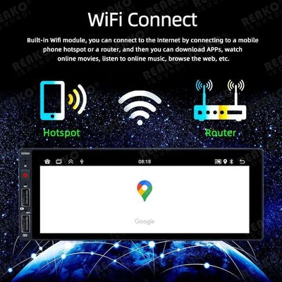Recepteur radio FM Bluetooth avec support USB et caméra arrière