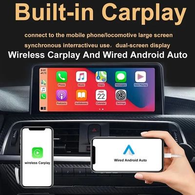 12.3' QLED Écran 4G LTE Wifi DSP Carplay Android Auto 2Din Radio de voiture Pour BMW / Benz / Audi Universal