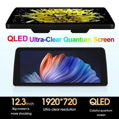 12.3' QLED Écran 4G LTE Wifi DSP Carplay Android Auto 2Din Radio de voiture Pour BMW / Benz / Audi Universal