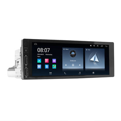 Fonction Bluetooth 1 Din Écran audio radio de voiture avec récepteur d'entrée FM Aux et écran OLED
