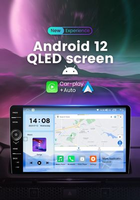 Écran tactile 32 Go ROM 9 " Android 10 Radio de voiture avec Carplay sans fil et Android Auto