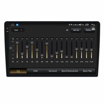 Placement du tableau de bord Lecteur multimédia MP5 avec Bluetooth et système audio 2k