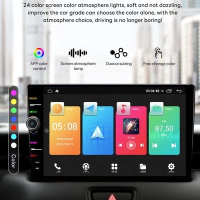 Placement sur le tableau de bord 8 pouces Radio stéréo pour voiture avec navigation GPS et Android Auto sans fil