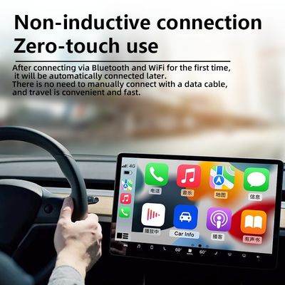 Portable CarPlay Android 13 vidéo multimédia sans fil Car Play Ai Box pour le purificateur d'air de voiture