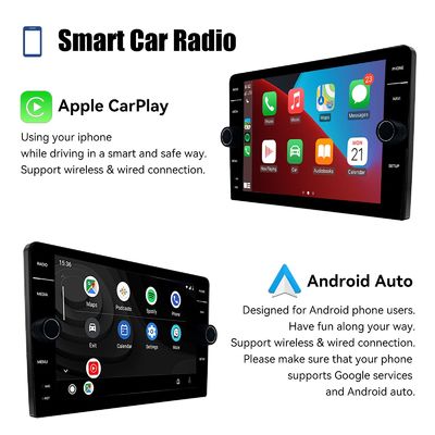 Stéréo de voiture 8 pouces 2din Android 13 avec écran QELD GPS Wifi et caméra