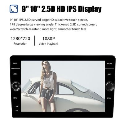 Stéréo de voiture 8 pouces 2din Android 13 avec écran QELD GPS Wifi et caméra
