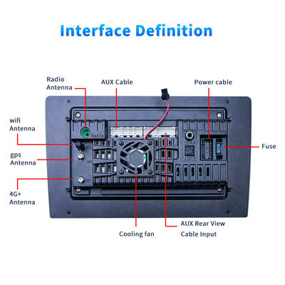 1280*800 Résolution 2 Din Radio de voiture avec Android Auto BT5.0 4G DSP RDS et Navigation GPS