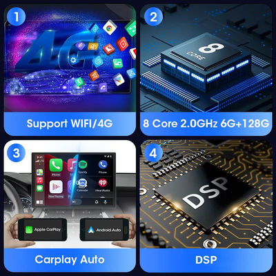 Vente directe Lecteur multimédia radio Android 11.0 pour voiture pour Nissan Toyota Kia Honda Lada