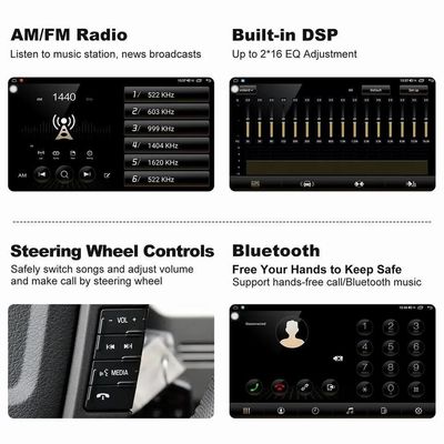 Lecteur vidéo multimédia pour voiture GPS pour Android 7 9 10 pouces