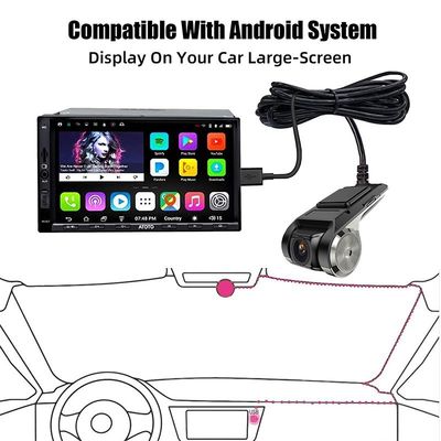 USB Car Dash Cam HD 1080P 170° Enregistreur grand angle avant ADAS Android DVR version de nuit
