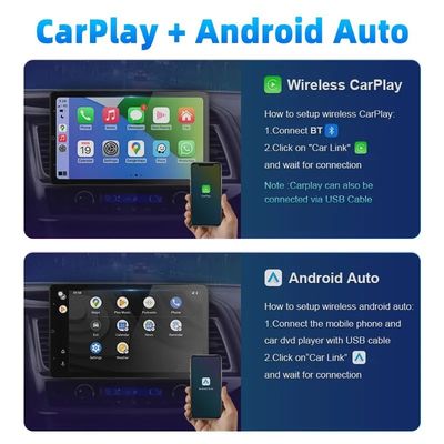 8 256 Go Multimédia BT Mirror Link 2 DIN Radio pour voiture Android12 GPS Navigateur Écran de voiture pour Apple Carplay Android Auto