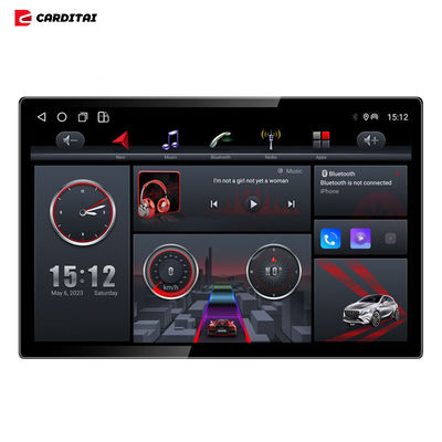 Lecteur de DVD pour voiture universel 1 Din 13 pouces Android Autoradio avec écran tactile rotatif