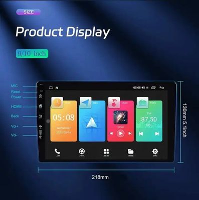 QLED Corps métallique 2G 32G Android 12 Radio de voiture avec fonction OBD2 et résolution 1280*800