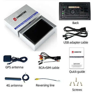 Résolution d'affichage 1280*800 Universal Year Car Stereo avec Bluetooth et GPS 1G 32G