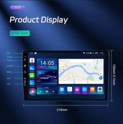 Lecteur vidéo multimédia de voiture de 7 9 10 pouces avec fonction Auto et stéréo CarPlay-Android
