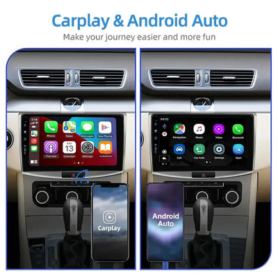Lecteur de DVD pour voiture de 9 pouces Navigation Android avec 6 128 GB 4G Wifi GPS Dsp Rds AM Double Din Radio de voiture
