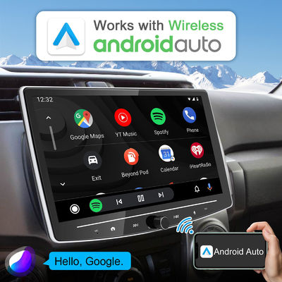 Écran tactile de 10 pouces Android 12 Lecteur MP5 de voiture avec WiFi et Allwinner A100 Solution