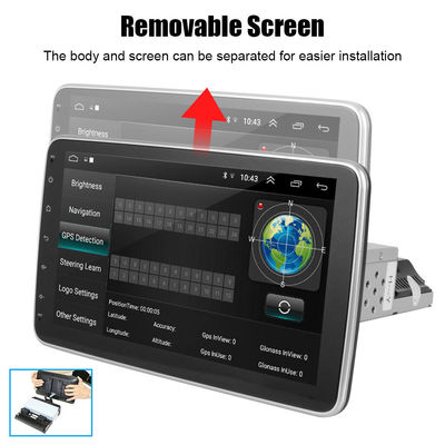 Prise en charge de la radio de voiture Android de 10 pouces 360 Lecteur multimédia à rotation GPS IPS Écran tactile HD Affichage FM Bluetooth